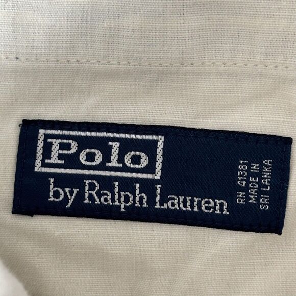 Polo Ralph Lauren Shorts Mens 38 Blue White Hickory Stripe Cargo Carpenter Work - Picture 5 of 16